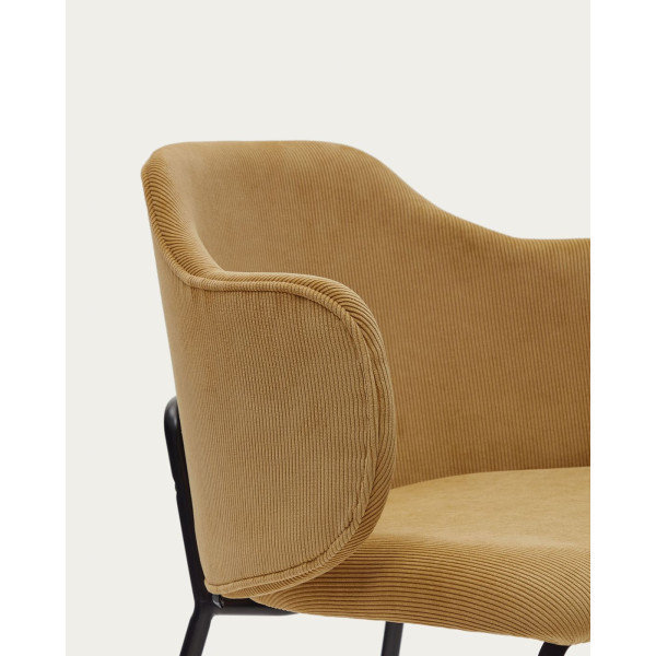Стілець La Forma SUANNA C0100009PN81 Гірчичний тканина вельвет-7