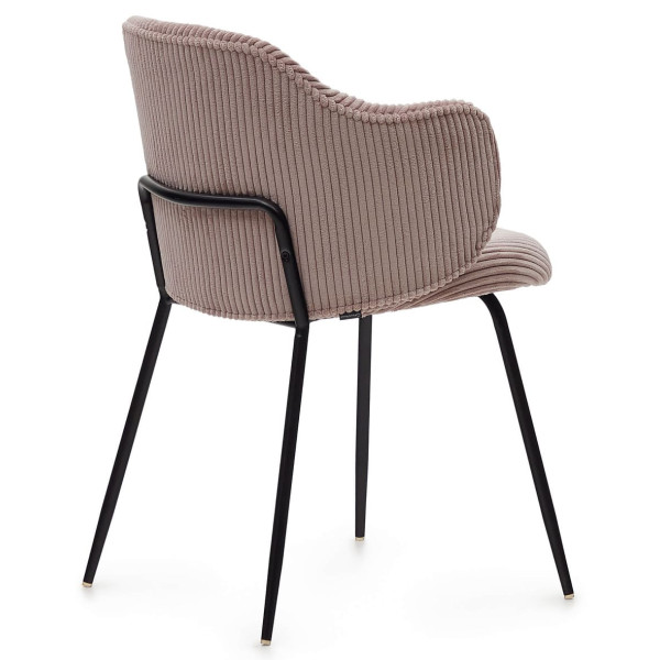 Стул La Forma SUANNA ​​C0100009LN24 Розовый ткань вельвет-4