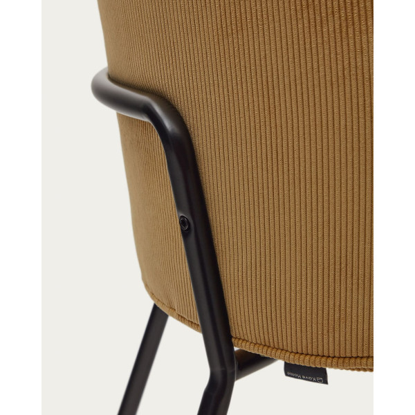 Стілець La Forma SUANNA C0100009PN81 Гірчичний тканина вельвет-8