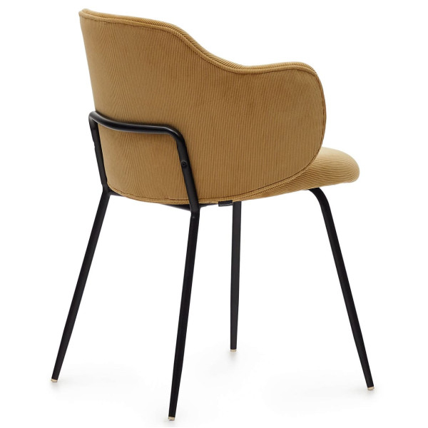 Стілець La Forma SUANNA C0100009PN81 Гірчичний тканина вельвет-4