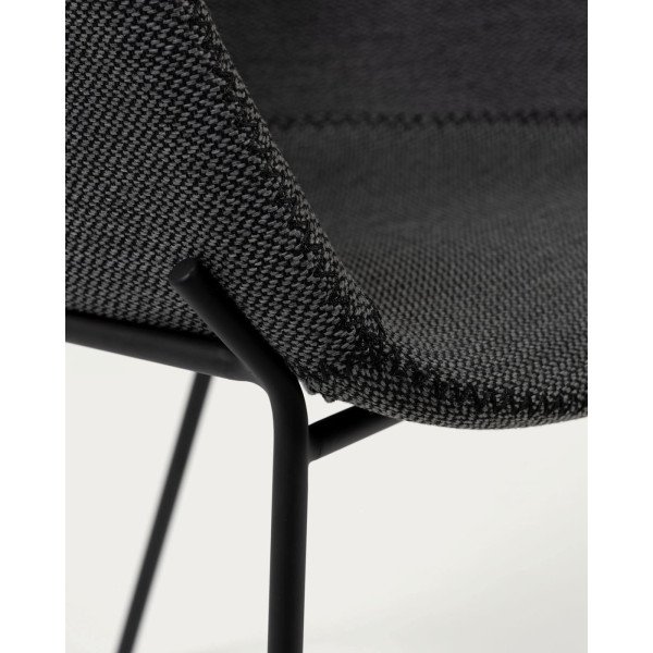 Стілець La Forma ZADINE CC1084VD15 Темно-сірий тканина-4