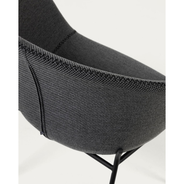 Стілець La Forma ZADINE CC1084VD15 Темно-сірий тканина-5