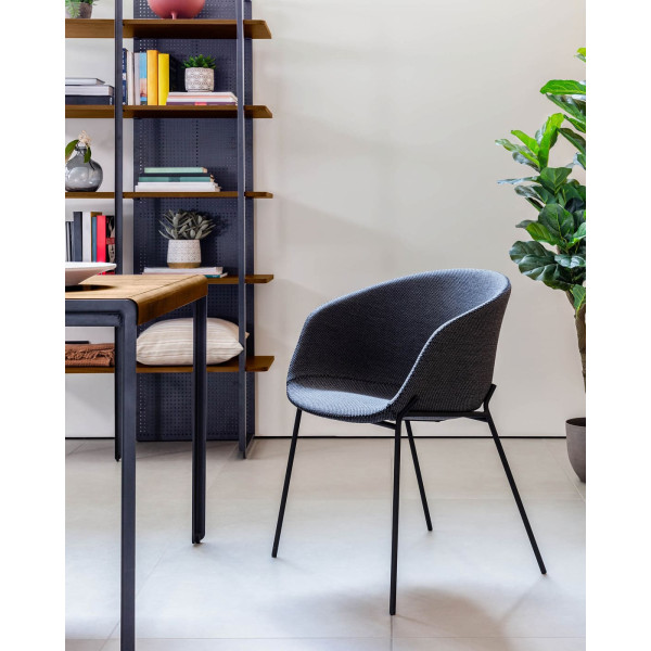 Стілець La Forma ZADINE CC1084VD15 Темно-сірий тканина-1