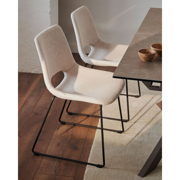 Стілець La Forma ZAHARA C0100012JJ12 Бежевий тканина-1