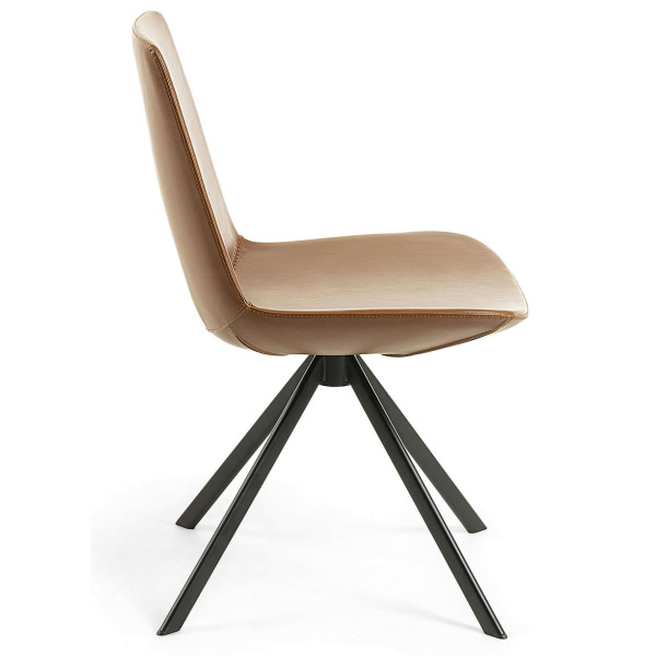 Стул La Forma ZAST CC0824U10 Коричневый экокожа-1