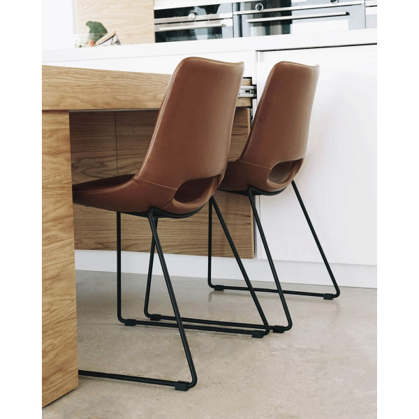 Стілець La Forma ZIGGY CC0826U10 Коричневий екошкіра-6