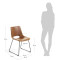 Стілець La Forma ZIGGY CC0826U10 Коричневий екошкіра-10-thumb