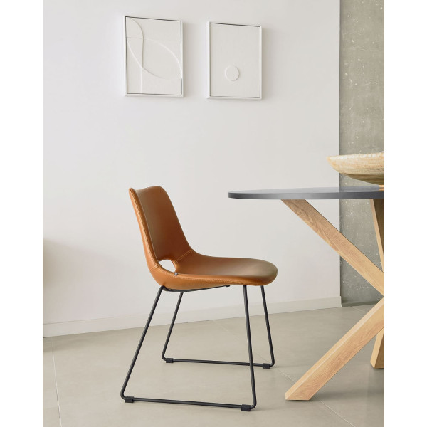 Стілець La Forma ZIGGY CC0826U10 Коричневий екошкіра-1