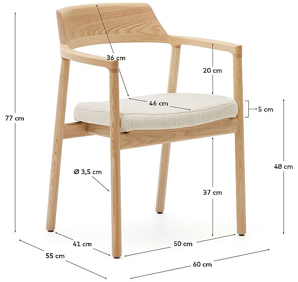 Стул La Forma ALOCS C0100141JD12-10