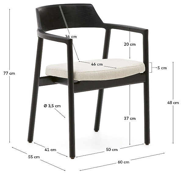 Стул La Forma ALOCS C0100143JD12 Черный-15