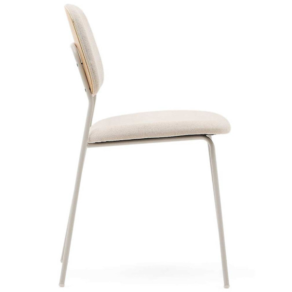 Стілець La Forma BENILDA C0100195KY12 Бежевий тканина-4