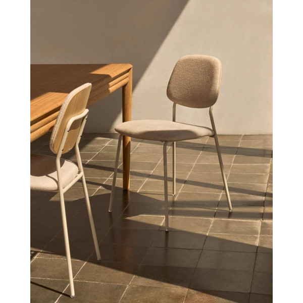 Стілець La Forma BENILDA C0100195KY12 Бежевий тканина-1