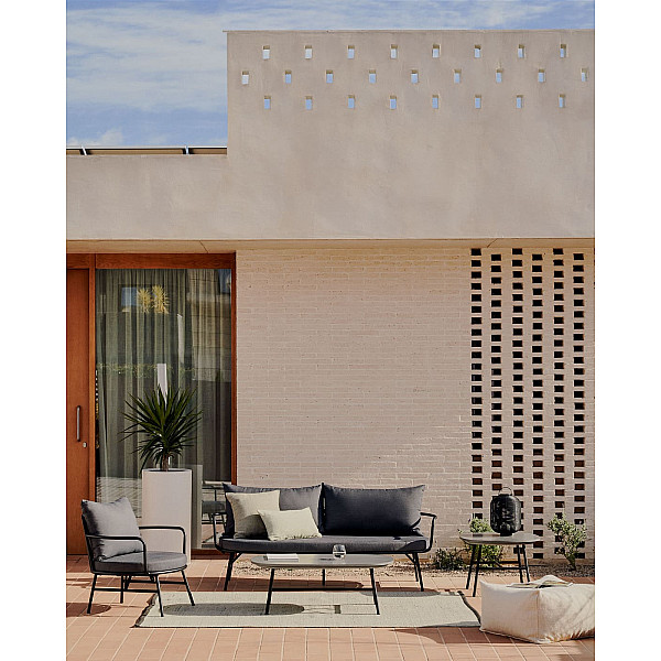 Диван La Forma BRAMANT J1400022RR02 2-местный Черный-2