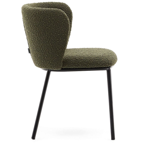 Стул La Forma CISELIA C0100188JJ06 Зеленый букле-2