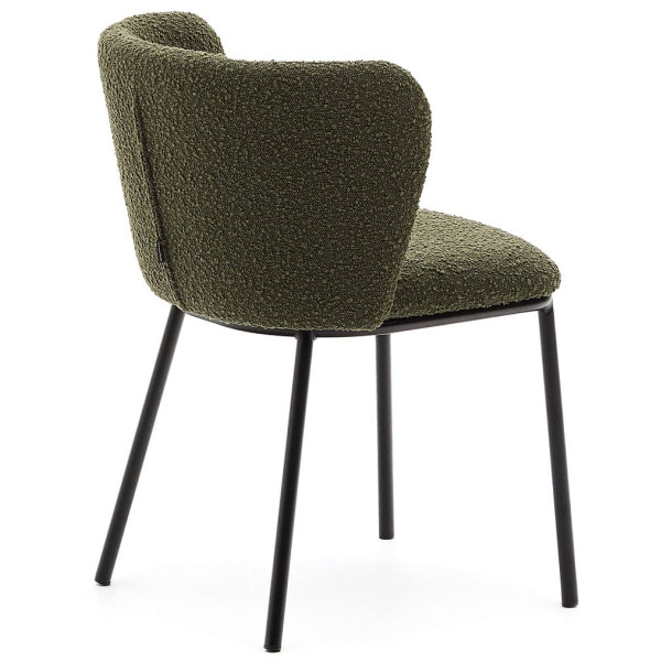 Стул La Forma CISELIA C0100188JJ06 Зеленый букле-3