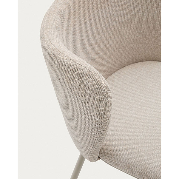 Стілець La Forma CISELIA C0100194KY12 Бежевий тканина синель-7