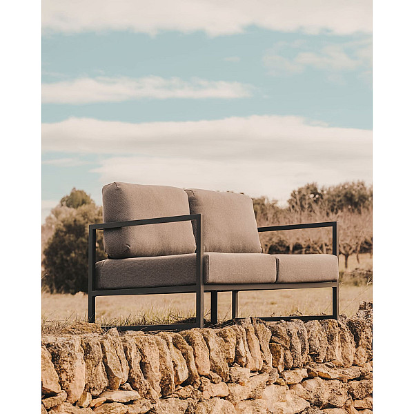 Диван La Forma COMOVA 100_20_ST02 2-місний Темно-сірий-2