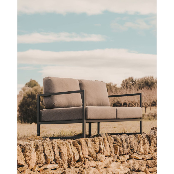 Диван La Forma COMOVA O100_20_ST79 2-местный Светло-серый-1