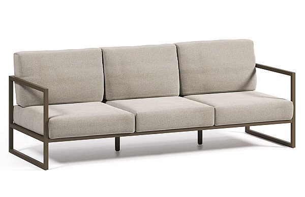 Диван La Forma COMOVA O100_30_ST79 3-місний Світло-сірий-0