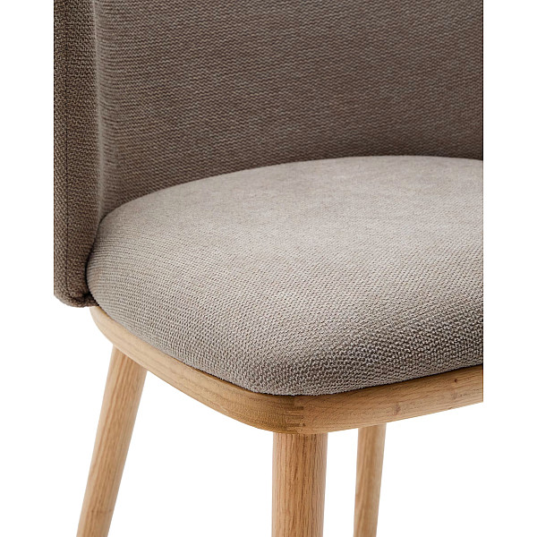 Стілець La Forma Ciselia C06034KY10 Коричневий тканина-7