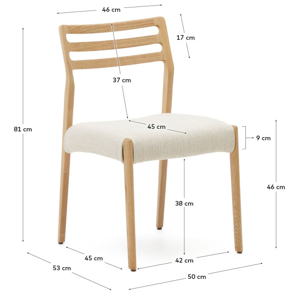 Стілець La Forma Cudia C0100147JD12 Натуральний-12