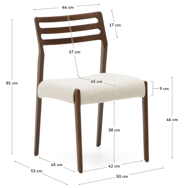 Стілець La Forma Cudia C0100148JD12 Горіх-11