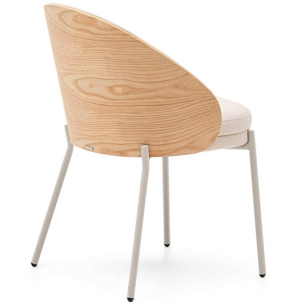 Стул La Forma EAMY C0100184HE12 Бежевый ткань Синель-3