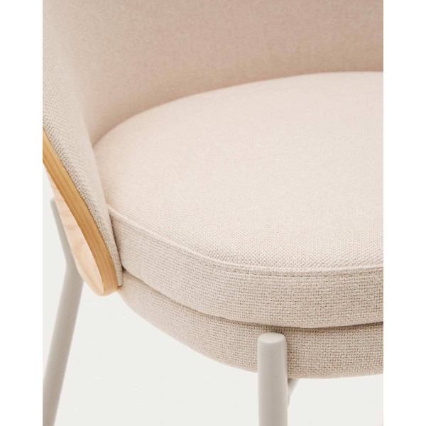 Стул La Forma EAMY C0100184HE12 Бежевый ткань Синель-6