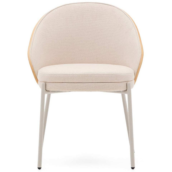 Стул La Forma EAMY C0100184HE12 Бежевый ткань Синель-1