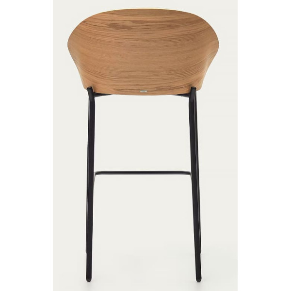 Барний стілець La Forma EAMY C0600001HE12 Сірий-натуральний-5