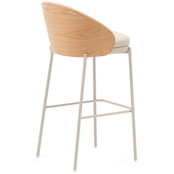 Барный стул La Forma EAMY C0600096UU12 Бежевый экокожа-2