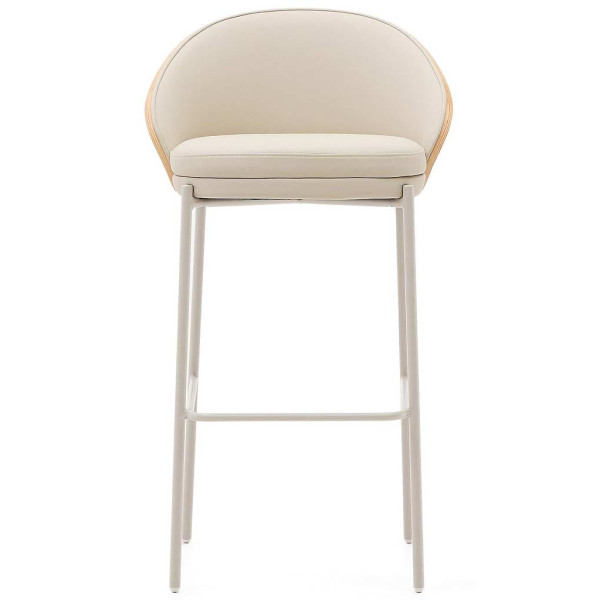 Барный стул La Forma EAMY C0600096UU12 Бежевый экокожа-1
