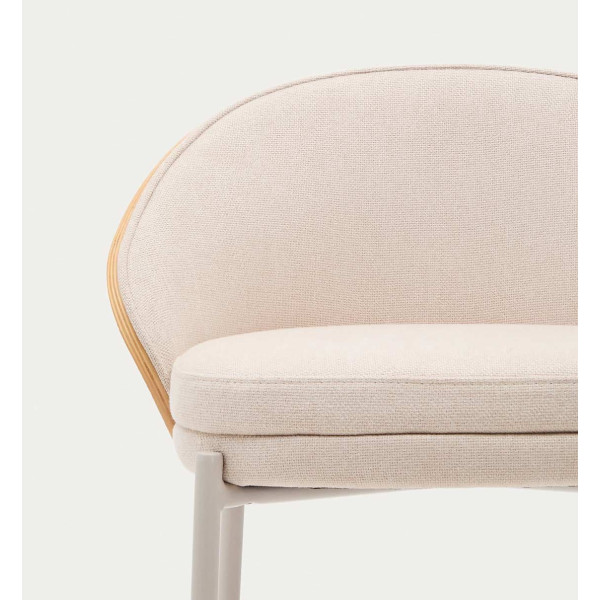 Напівбарний стілець La Forma EAMY C0600103HE12 Бежевий-4