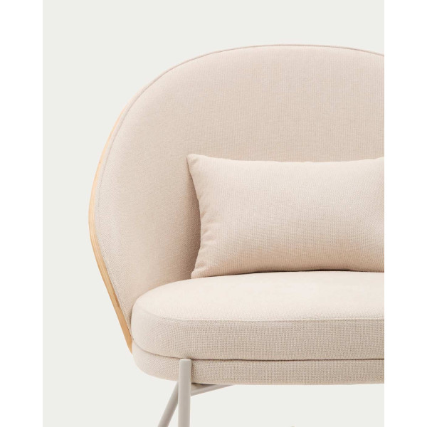 Кресло La Forma EAMY S0900070HE12 Бежевый/натуральный-3