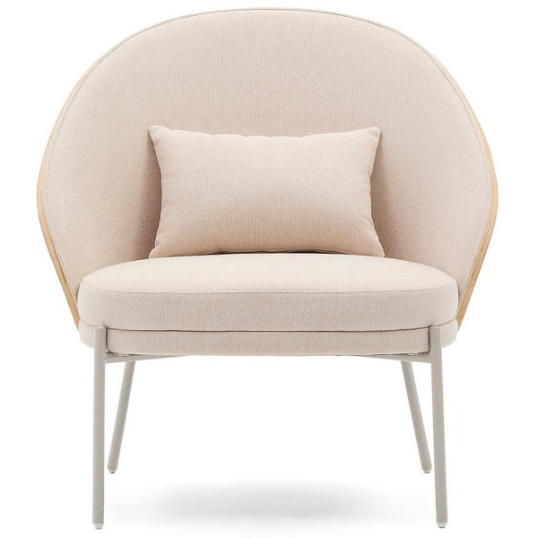 Кресло La Forma EAMY S0900070HE12 Бежевый/натуральный-1