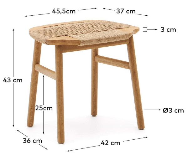 Табурет La Forma ENIT C0600056MM46-9