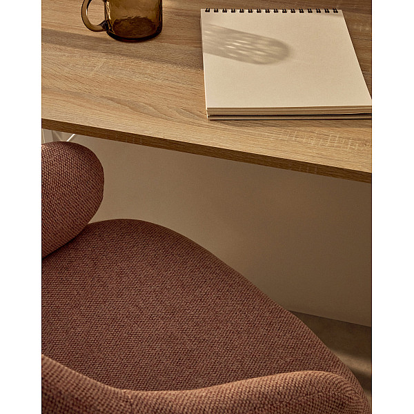 Стул на колесиках La Forma Einara CC2261GR24 Розовый-7