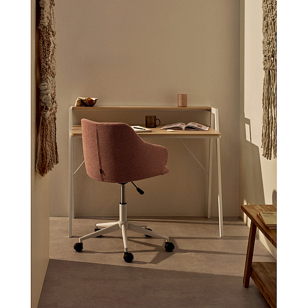 Стул на колесиках La Forma Einara CC2261GR24 Розовый-6