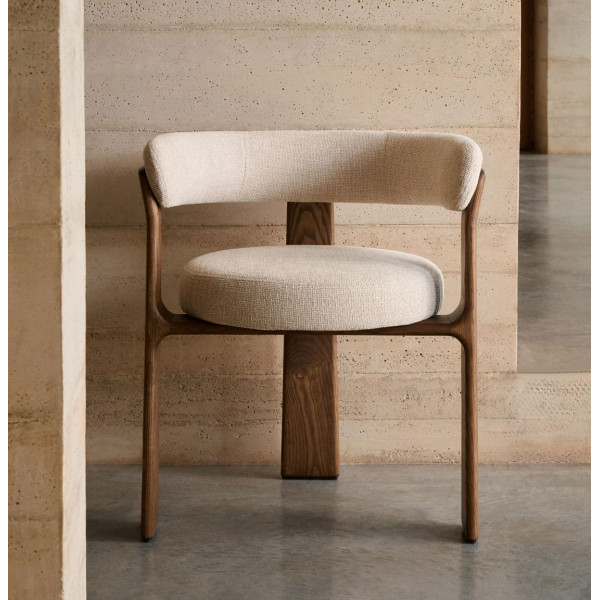 Стілець La Forma Granite C0100208CC12 Бежевий тканина-1