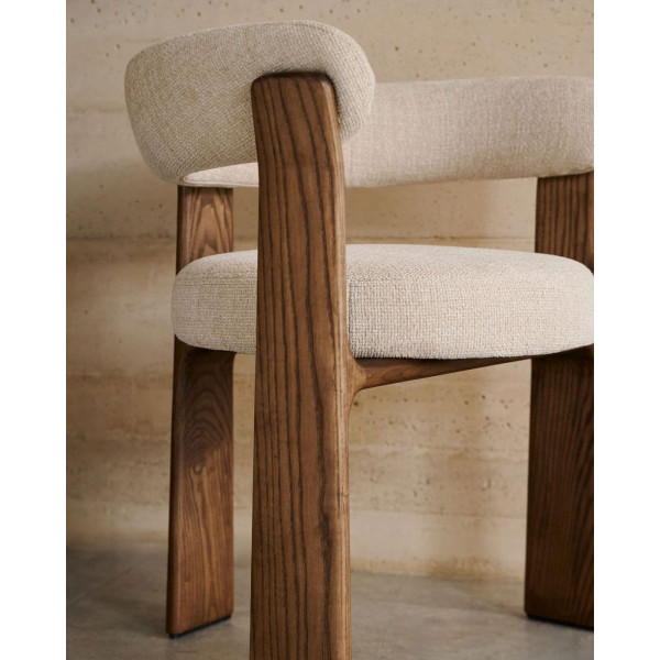 Стілець La Forma Granite C0100208CC12 Бежевий тканина-7