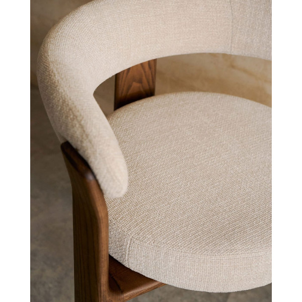 Стілець La Forma Granite C0100208CC12 Бежевий тканина-10