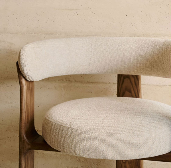 Стілець La Forma Granite C0100208CC12 Бежевий тканина-5