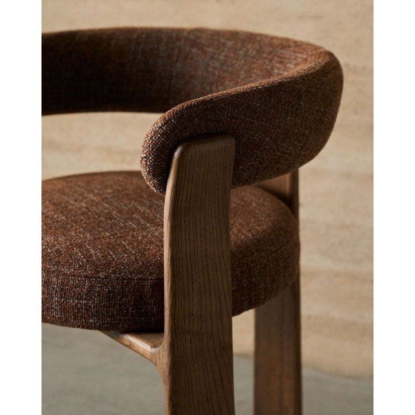 Стул La Forma Granite C0100208CC34 Коричневый ткань-11