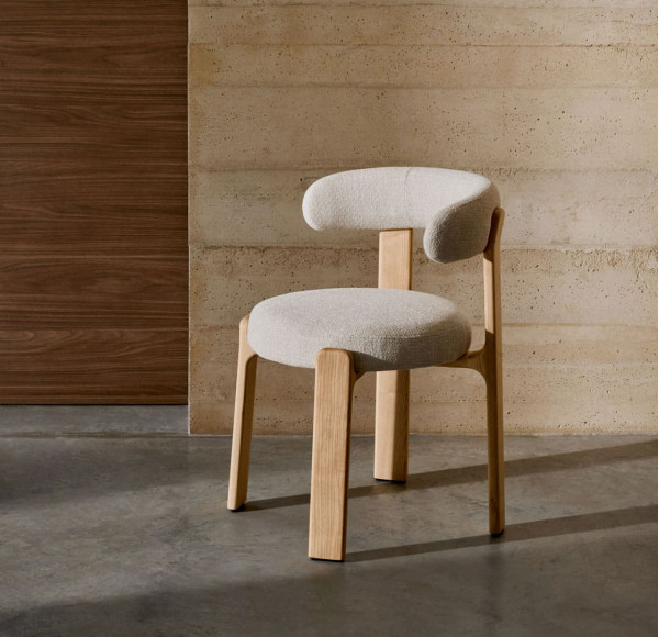 Стілець La Forma Granite C0100210CC12 Бежевий тканина-1