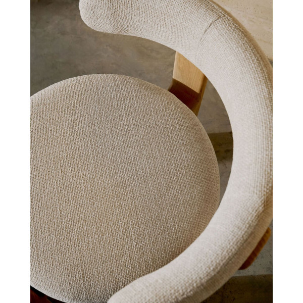 Стілець La Forma Granite C0100210CC12 Бежевий тканина-11