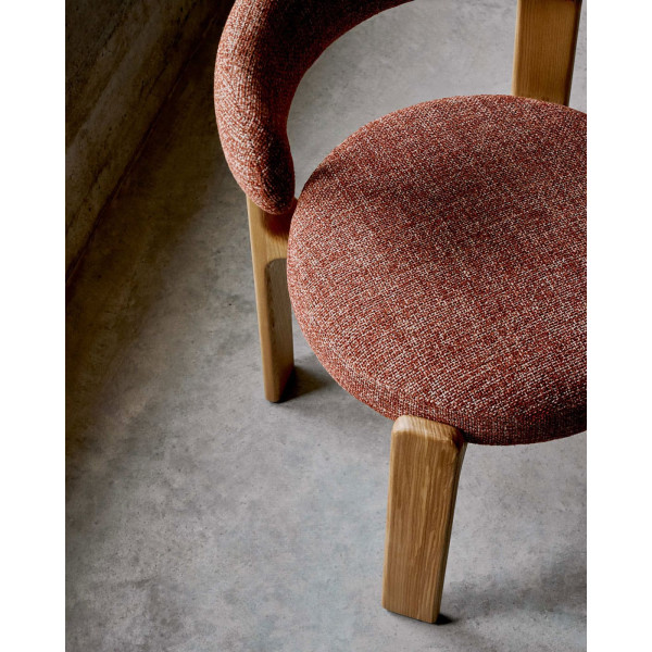 Стілець La Forma Granite C0100210CC86 Теракотовий тканина-5