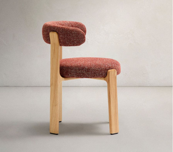 Стілець La Forma Granite C0100210CC86 Теракотовий тканина-2