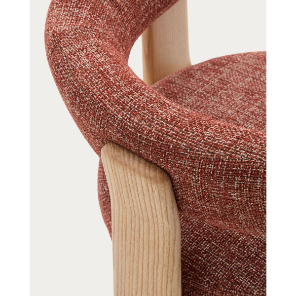Стілець La Forma Granite C0100210CC86 Теракотовий тканина-10