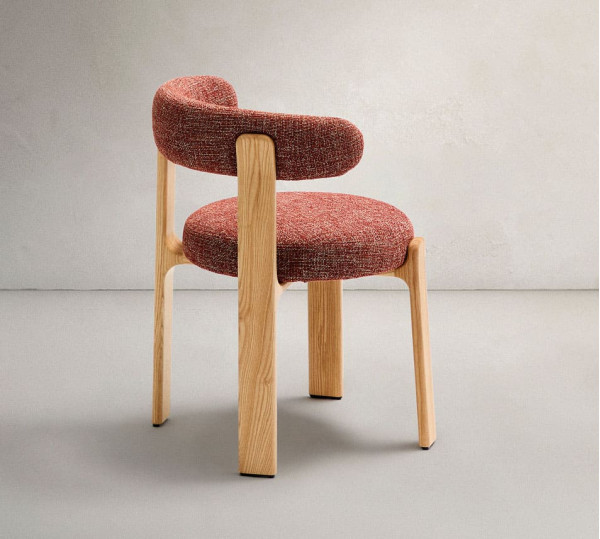 Стілець La Forma Granite C0100210CC86 Теракотовий тканина-3