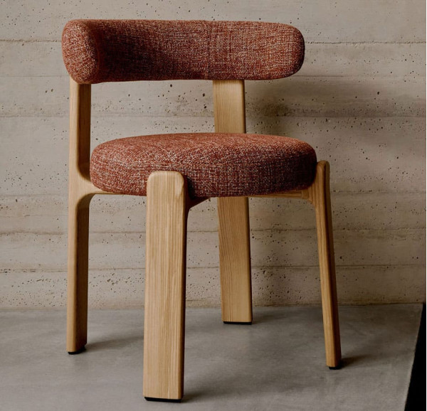 Стілець La Forma Granite C0100210CC86 Теракотовий тканина-0